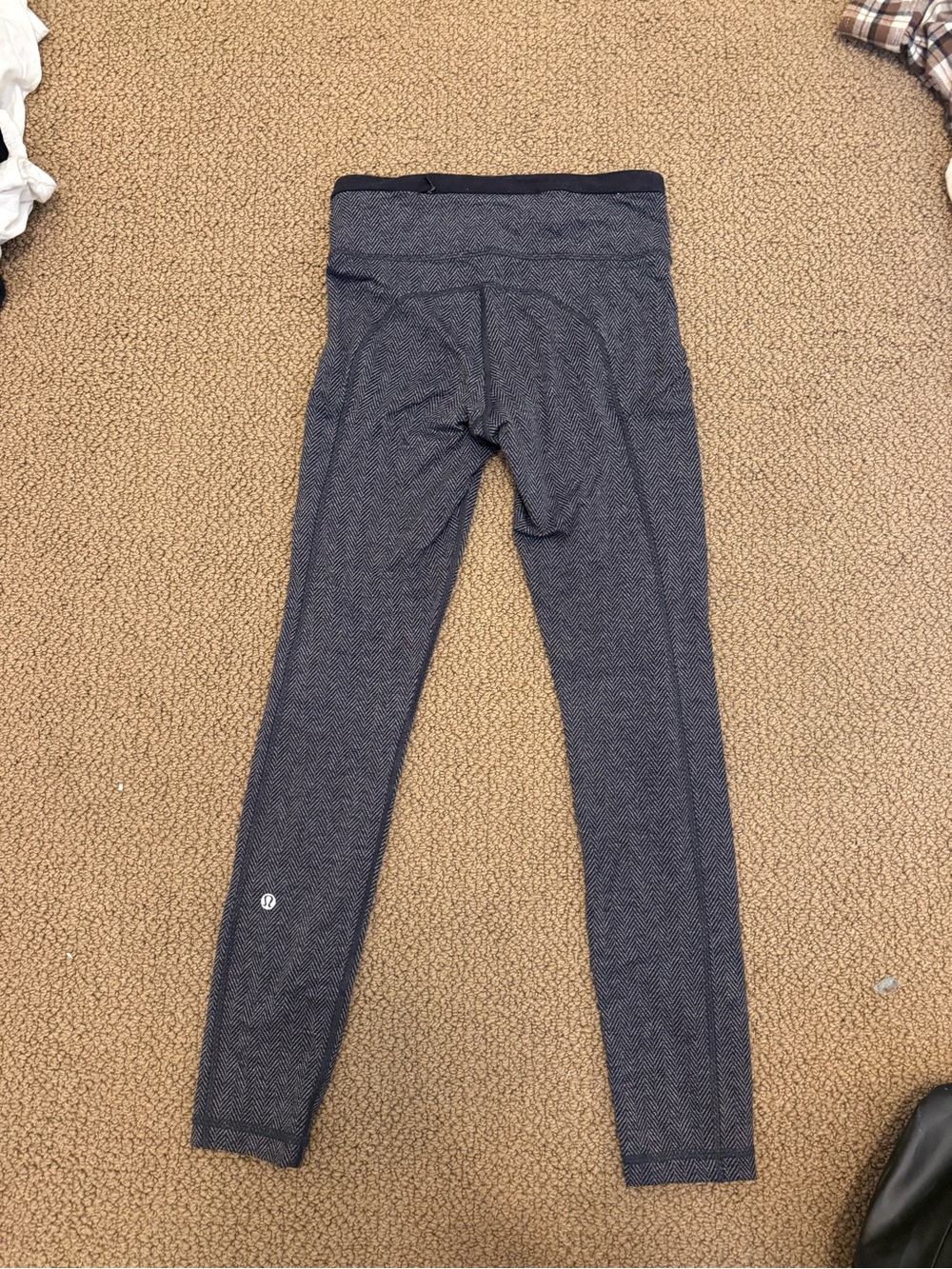 lululemon limited edition Navy Herringbone Leggings